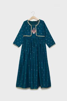 Printed Cotton Girls Ethnic Set